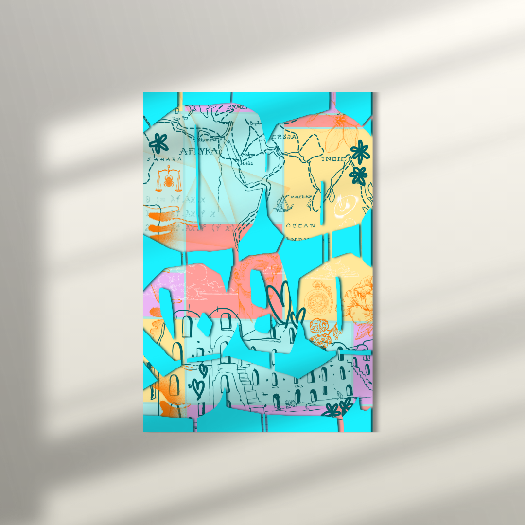 SEASON 1 FINE ART PRINT EDITION // Behind flat rocks // cyan edition