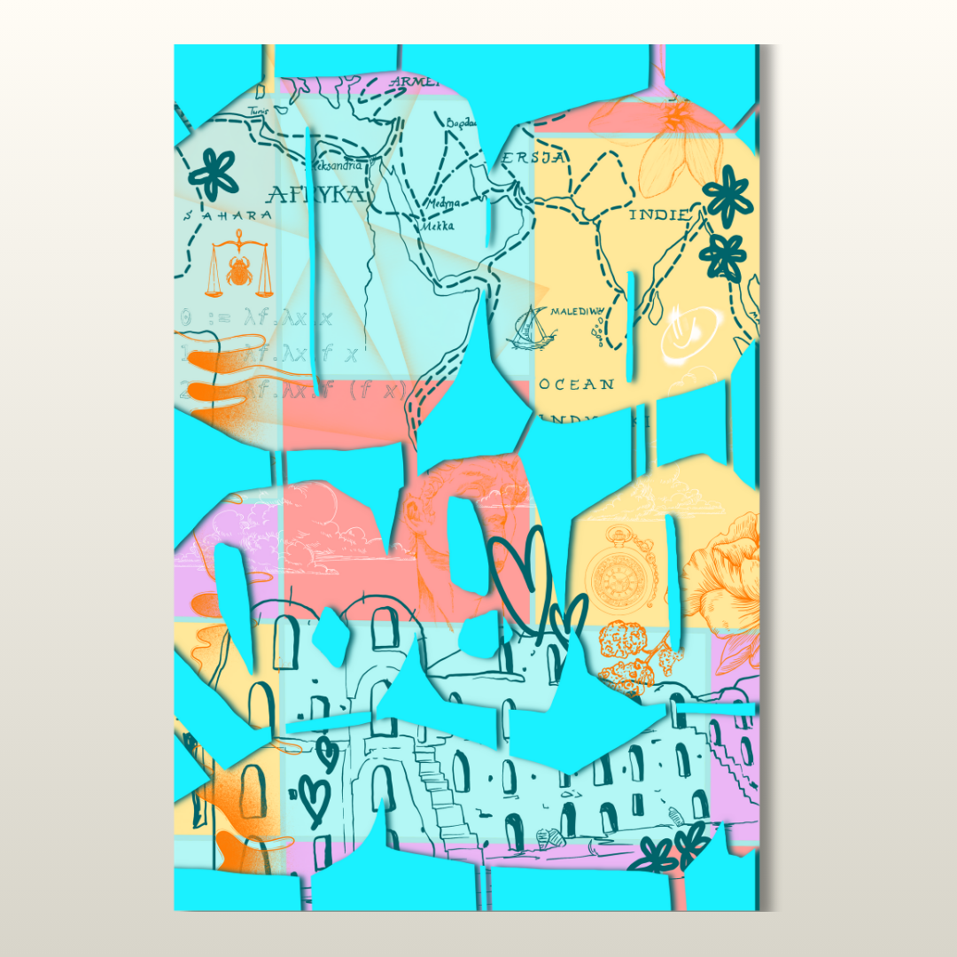 SEASON 1 FINE ART PRINT EDITION // Behind flat rocks // cyan edition