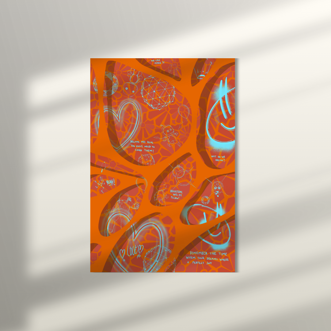 SEASON 1 FINE ART PRINT // Younger dreams // orange edition