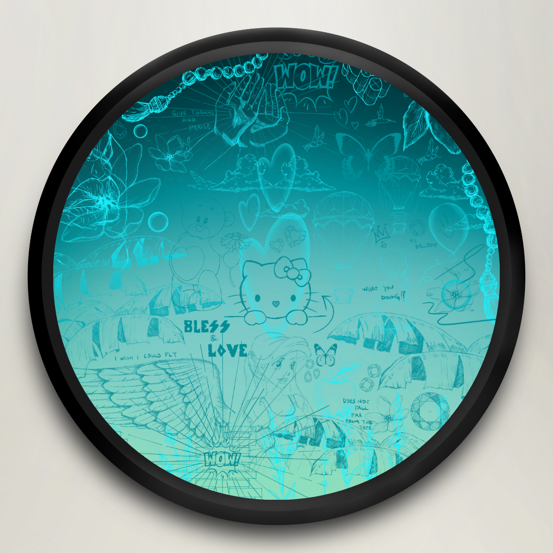 SEASON 1 LIMITED EDITION // Hello Kitty// cyan dark fade edition