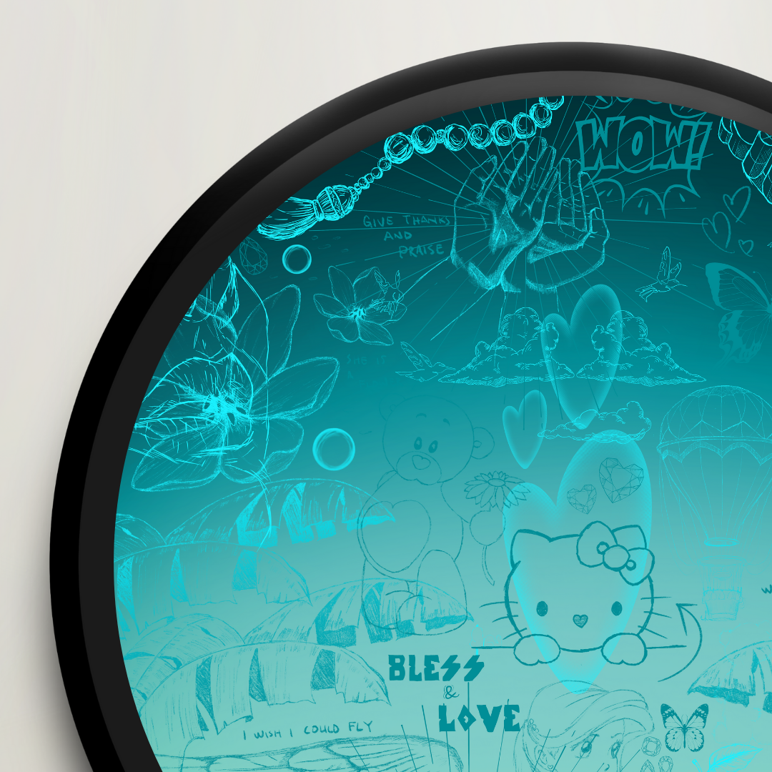 SEASON 1 LIMITED EDITION // Hello Kitty// cyan dark fade edition