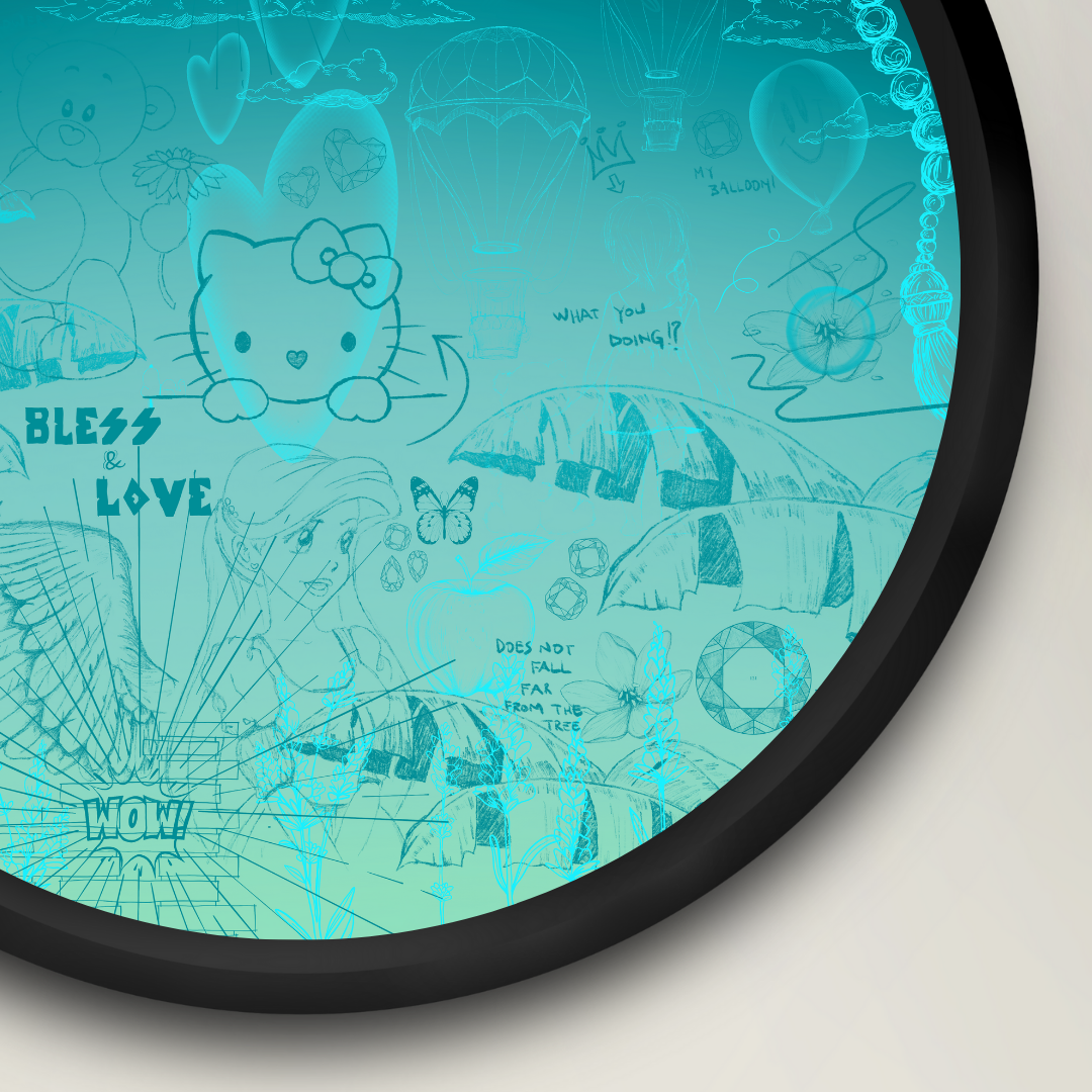 SEASON 1 LIMITED EDITION // Hello Kitty// cyan dark fade edition