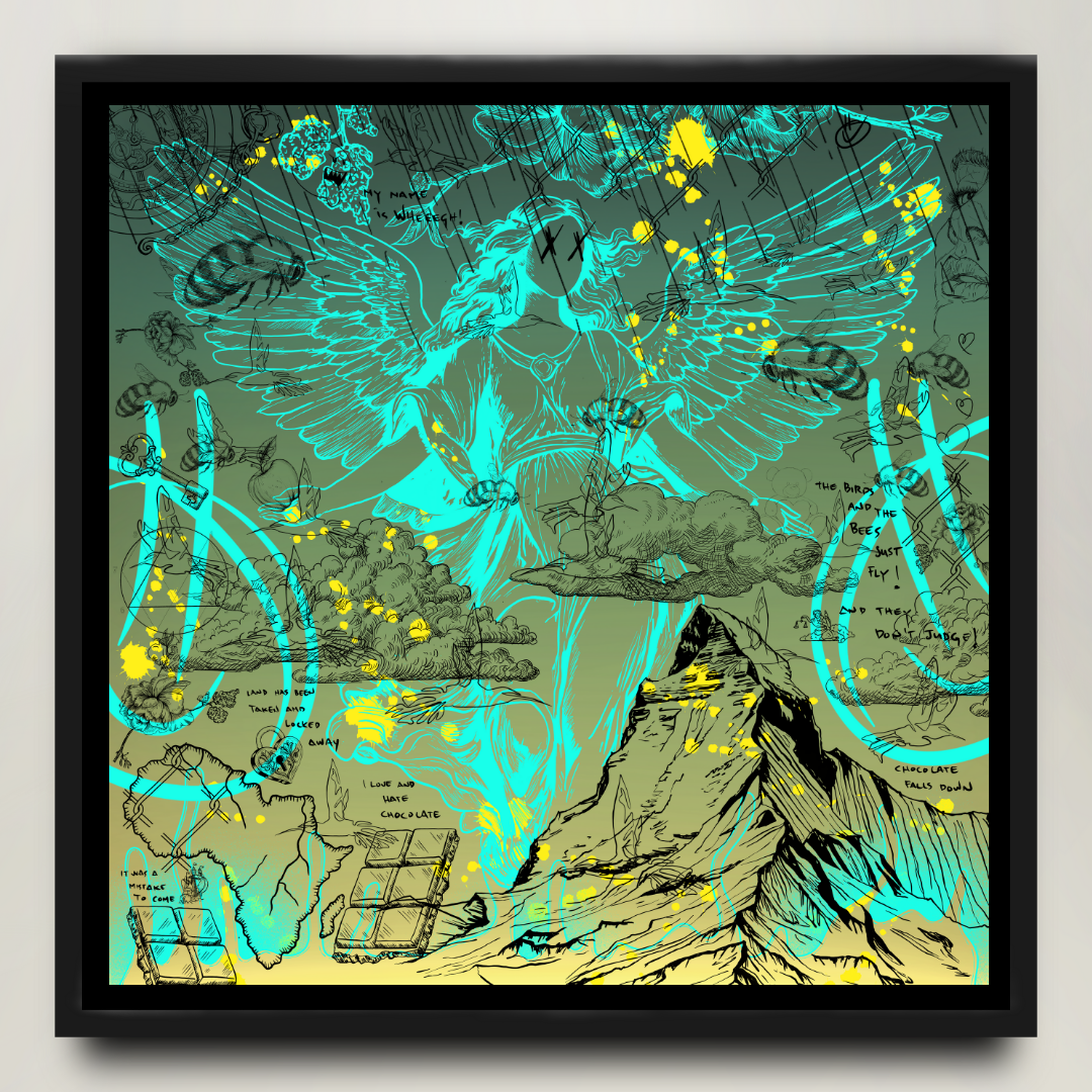 SEASON 1 EXCLUSIVE EDITION // The birds and the bees just fly // black cyan edition