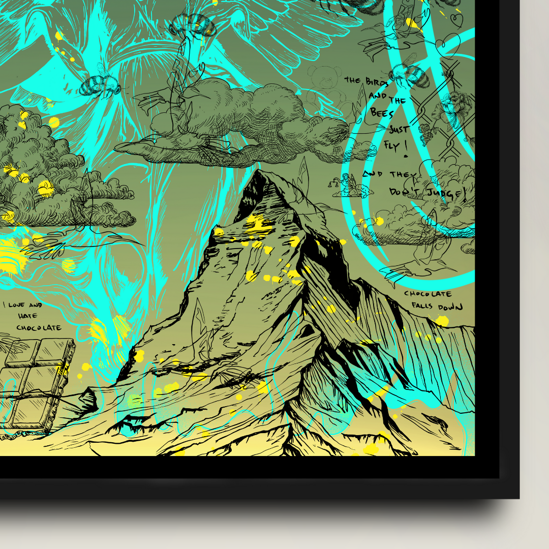 SEASON 1 EXCLUSIVE EDITION // The birds and the bees just fly // black cyan edition