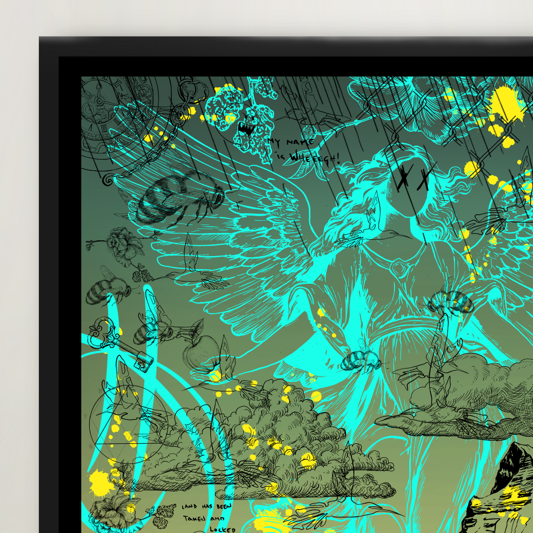 SEASON 1 EXCLUSIVE EDITION // The birds and the bees just fly // black cyan edition